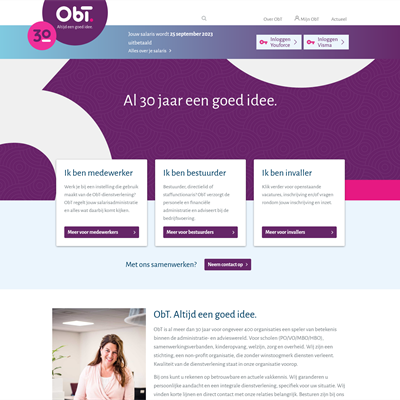 Corporate website ObT