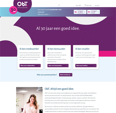 Corporate website ObT